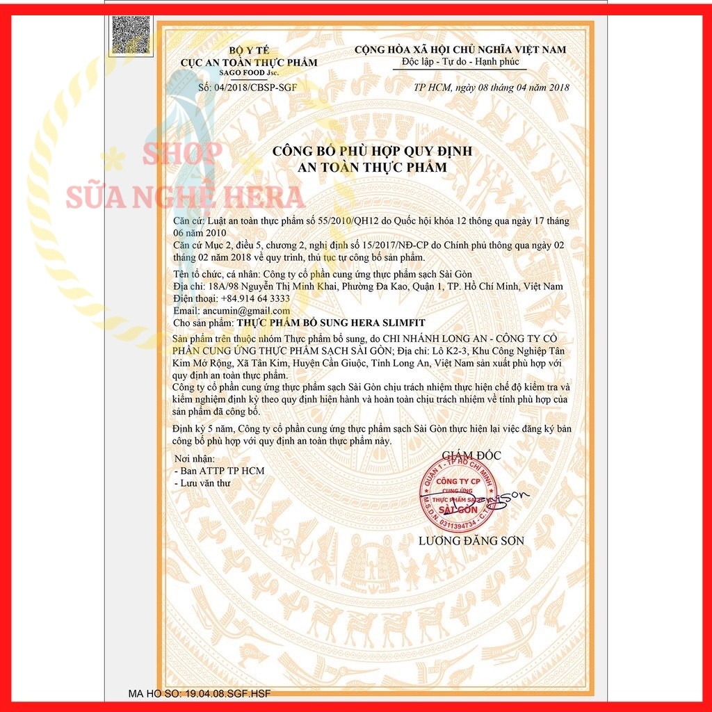 Sữa Giảm Cân HERA SLIMFIT MS01 Giảm Cân Nhanh - Giảm Cân An Toàn - Không Mệt Mỏi (Hộp 500GRAM) | BigBuy360 - bigbuy360.vn