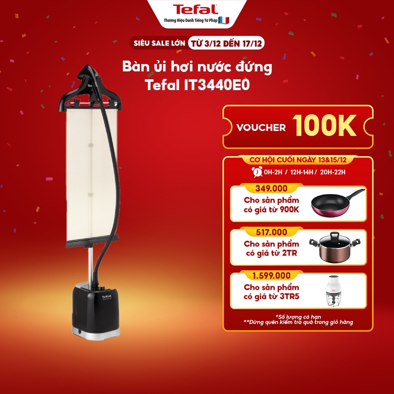 [Mã ELTF12 giảm 10% đơn 500K] Bàn ủi hơi nước đứng Tefal - IT3440E0