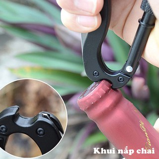 Móc khóa đa năng Carbiner 6IN1