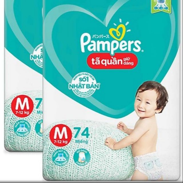 Tả quần Pampers giữ dáng M74