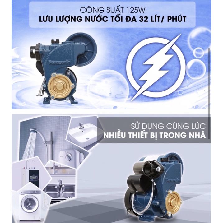 Máy bơm nước tăng áp Panasonic A-130JAK 125W