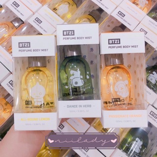 (HSD tháng 11-12/2020) Xịt thơm dưỡng ẩm toàn thân BT21 PERFUME BODY MIST