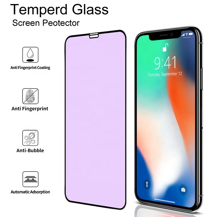 Kính Cường Lực 20D Chống Ánh Sáng Xanh Cho iPhone 14 Pro Max 14 Plus 13 12 Pro Max 11 Pro 7 + 8 6 X XR XS XS Max