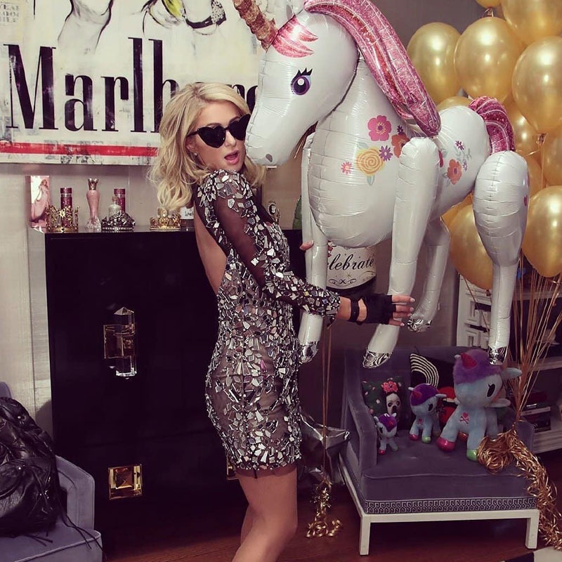 Bong Bóng Lá Nhôm Hình Kỳ Lân 3D Đáng Yêu Trang Trí Tiệc Sinh Nhật Cho Bé