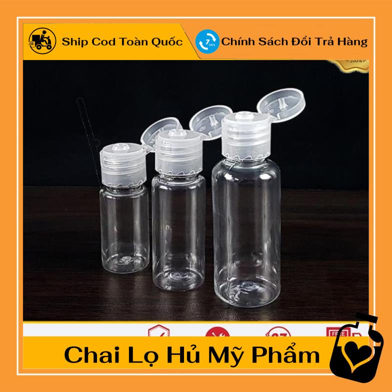 Chai Chiết Mĩ Phẩm ❤ TOP GIÁ RẺ ❤ [20ml] Chai lọ nhựa pet nắp bật chiết mỹ phẩm , , phụ kiện du lịch