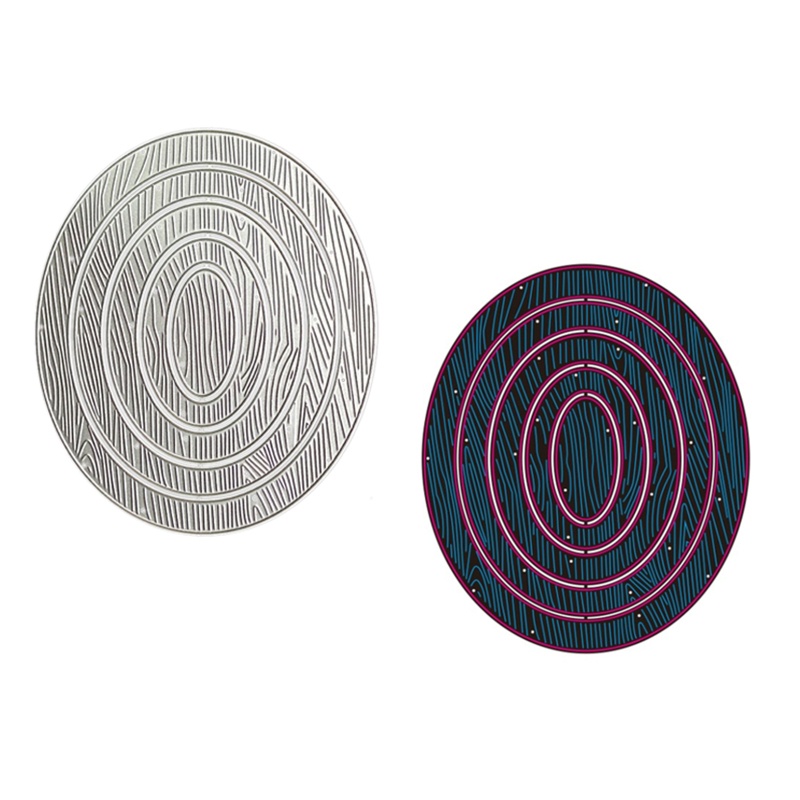 Khuôn Cắt Giấy Kim Loại Hình Tổ Ong Hình Oval