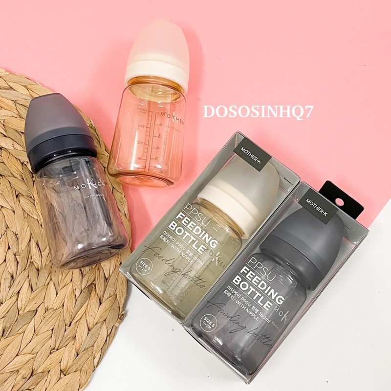 Bình Sữa PPSU Mother-K Hàn Quốc 180ml/280ml