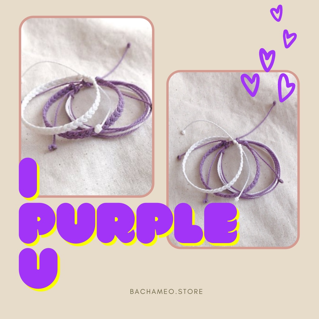 Set vòng waterproof - I PURPLE YOU  - BacHaMeo Store