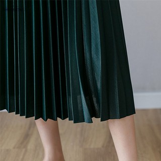 Chân Váy Dài Xếp Ly Thời Trang Nữ