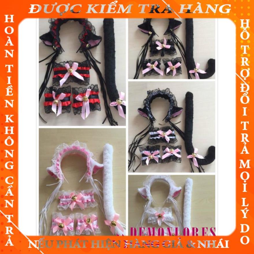 Trang phục cosplay anime tai mèo và đuôi làm quà tặng giáng sinh và tiệc Halloween cao cấp  okhucli | BigBuy360 - bigbuy360.vn