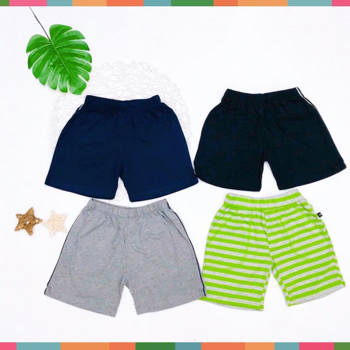 Quần đùi bé trai SUNKIDS1, quần đùi cho bé chất cotton mềm mát, size 3-6 tuổi nhiều màu