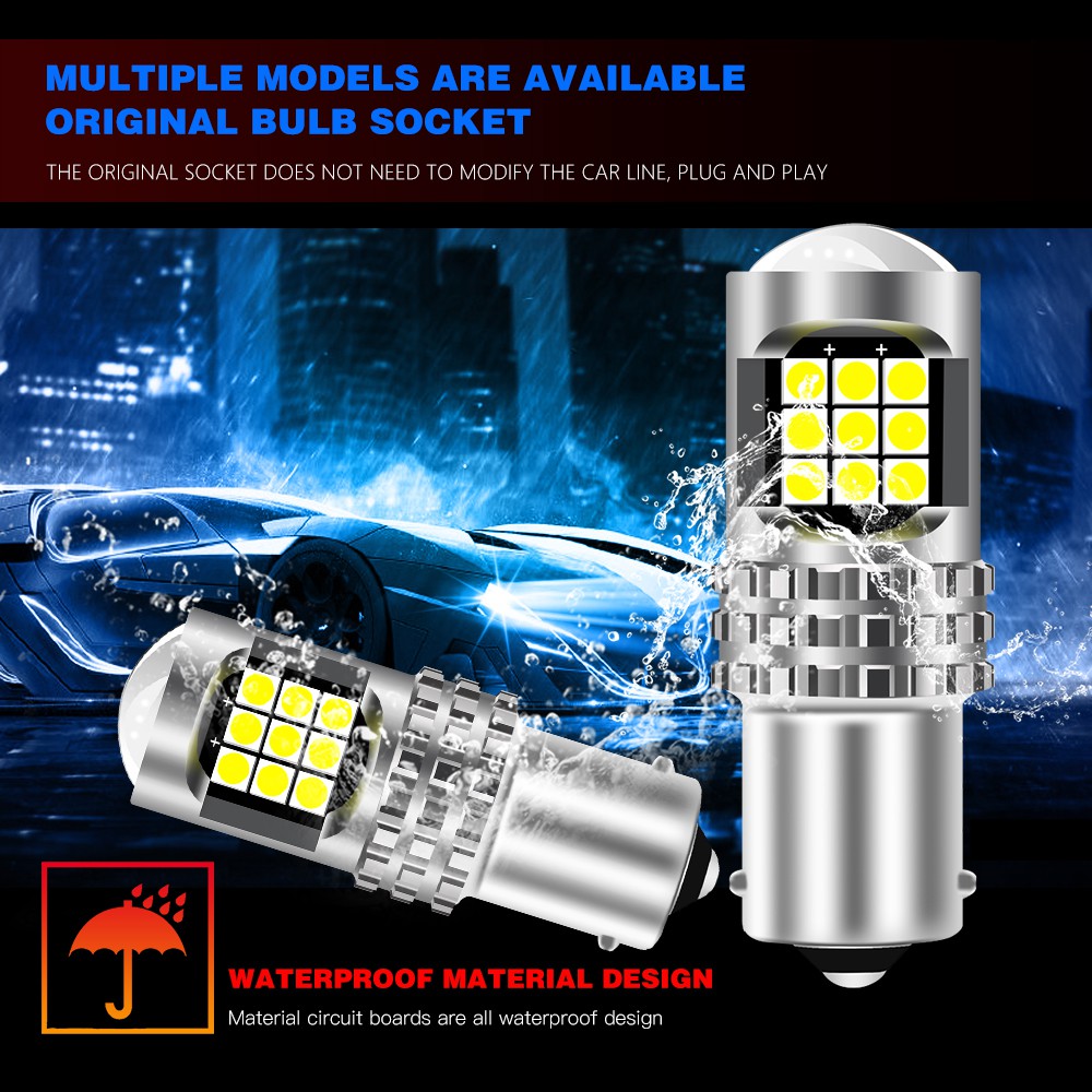 1 Đèn LED 24 Bóng P21W 1156 Ba15s 7440 T20 T15 W16W 3157 T25 Chất Lượng