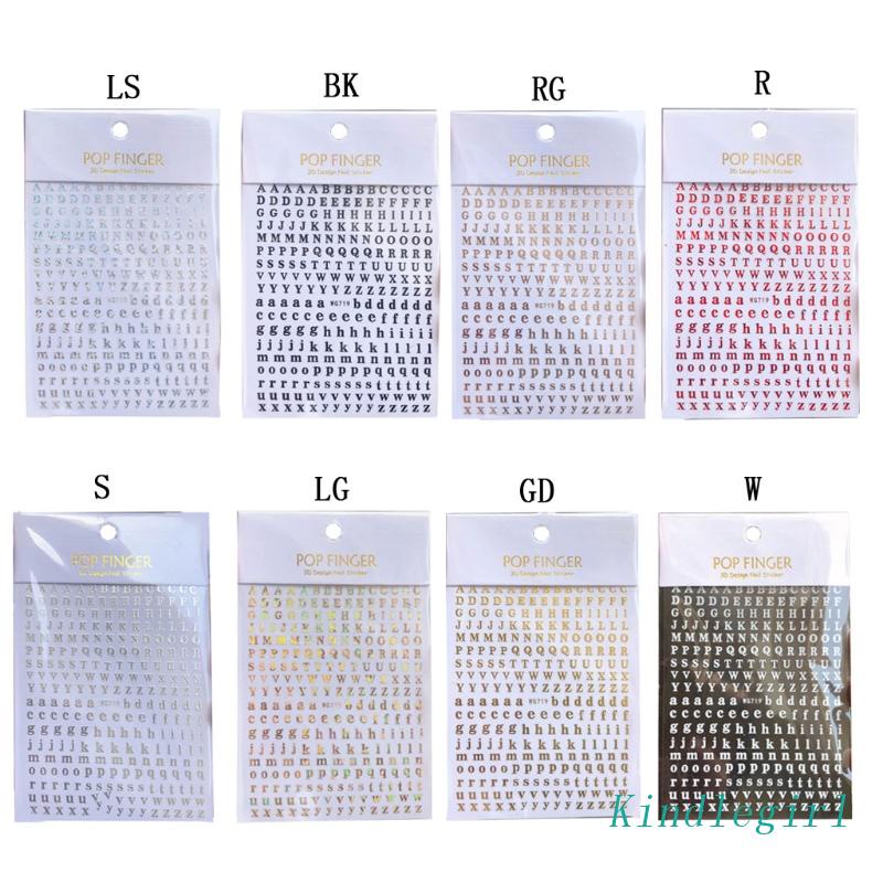 Miếng Dán Chữ Cái A-Z 26 Kiểu Bằng Kim Loại Cao Cấp