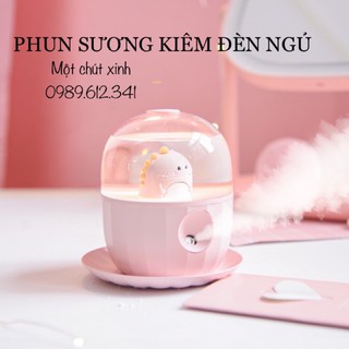 ❤Freeship-ảnh thật+video🌼 Phun sương kiêm đèn ngủ khủng long - đèn ngủ phun sương
