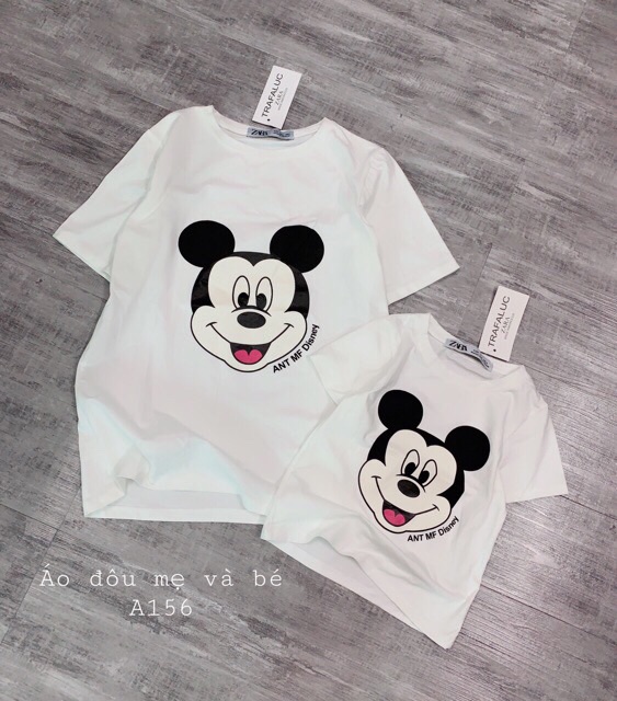 YY - ÁO ĐÔI MICKEY CỘC TAY CHO MẸ VÀ BÉ MÃ 4356