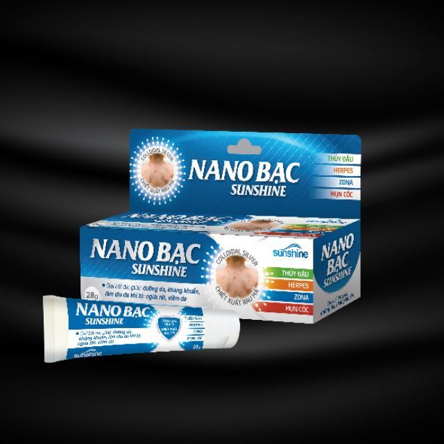 NANO BẠC Cao Cấp giúp săn se các vết do thủy đậu, herpes, zona, mun...