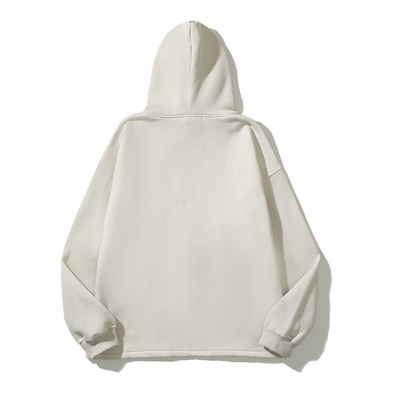 Hàng Bán Chạy Áo Khoác Hoodie Cotton In Chữ Flocked Plus Size Unisex