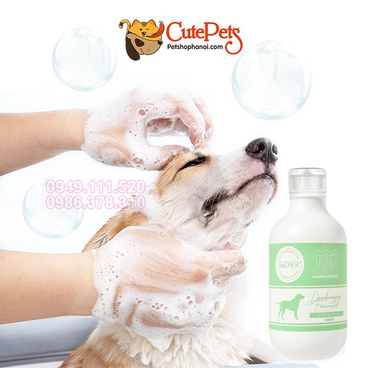 Sữa tắm Khử mùi hôi cho chó mèo Joyce & Dolls 102 500ml Deodorizing dầu tắm chó mèo - CutePets