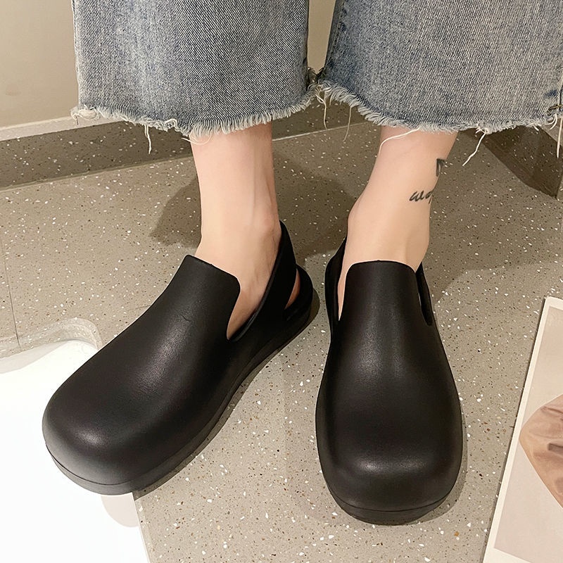 Giày Sandal Đế Bằng Chống Trượt Chống Thấm Nước Thời Trang Đi Biển Cho Nữ