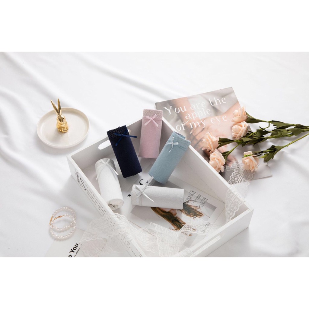 Quần Lót Hip Bow Cotton Phong Cách Hàn Quốc