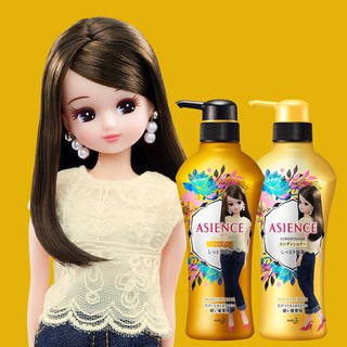 Bộ Gội - Xả Sâm Kao Asience Nhật Bản Phiên Bản Búp Bê Licca 450ml/Chai
