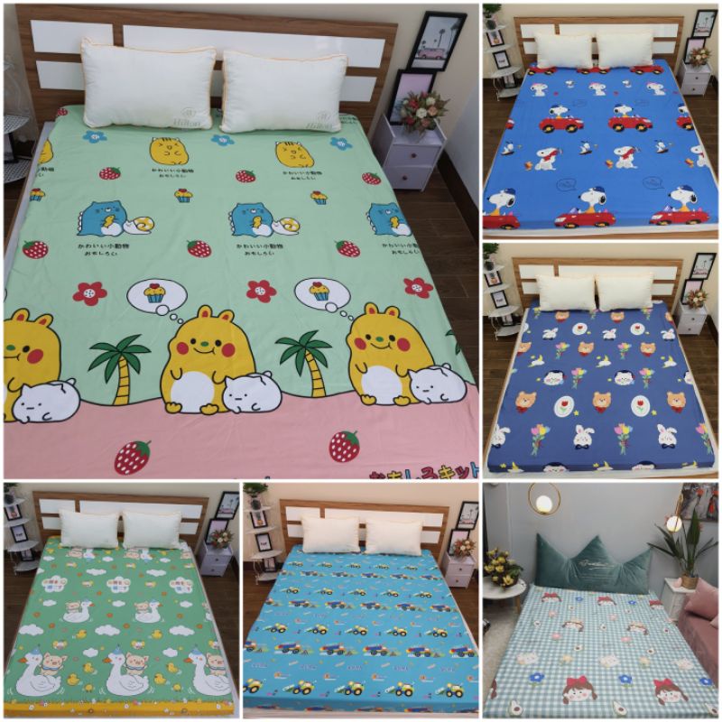 Ga Chống Thấm Cotton MẪU HOT  ga chống thấm 2 lớp nằm trực tiếp không nóng bí