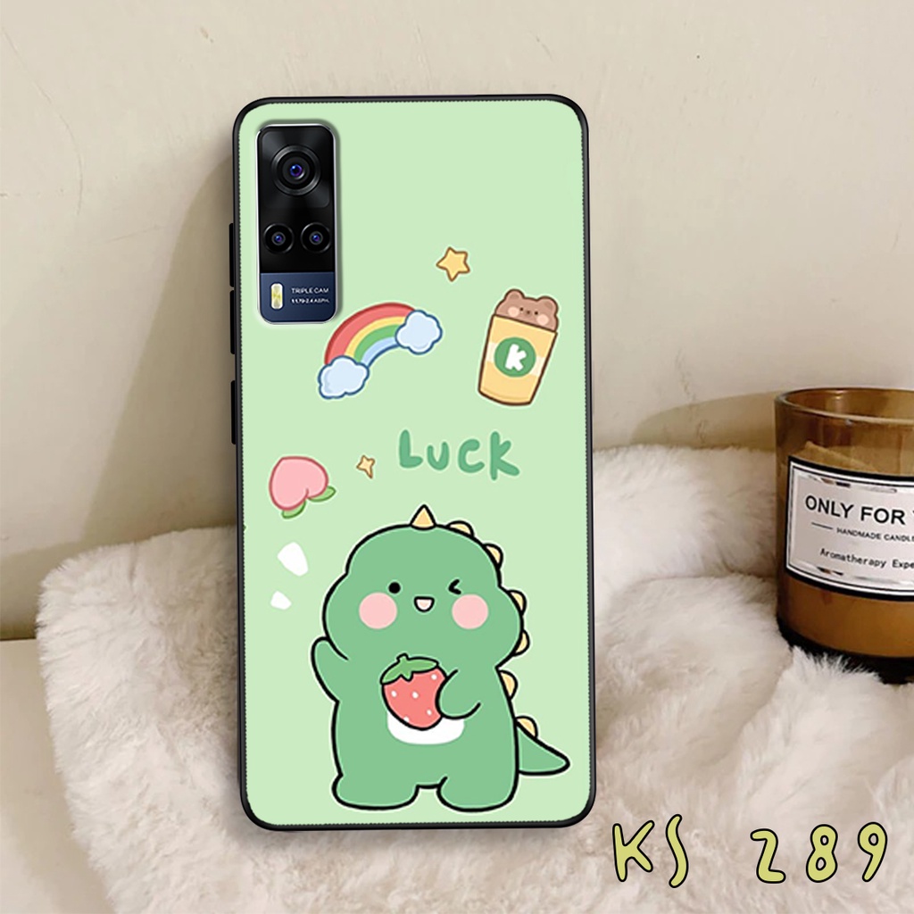 Ốp lưng Vivo Y72 5G - Y51 2020 - Y53s - Ốp lưng vivo in hình khủng long,dinosaur dễ thương