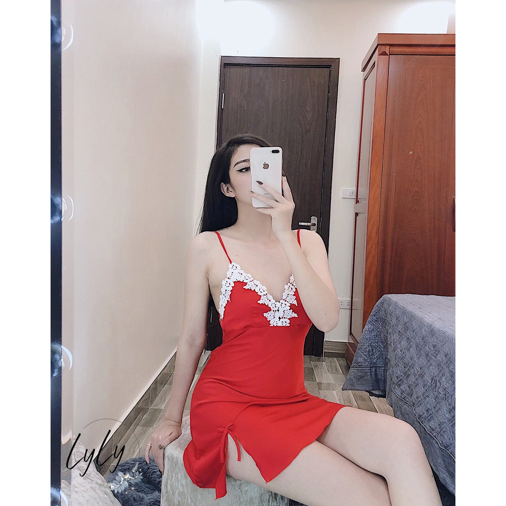 Váy ngủ lụa hai dây Lylylorem VN002 | BigBuy360 - bigbuy360.vn