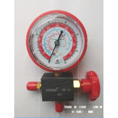 Đồng hồ đo nạp gas đơn hãng Hongsen Cao áp - Hạ áp HS-467AH HS-467AL