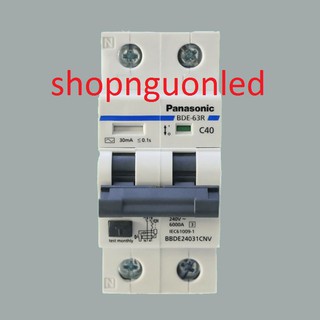 Cầu dao bảo vệ quá tải 2 pha hiệu panasonic rcbo bbde26331cnv/bbde25031cnv - bảo vệ quá tải,ngắt mạch.