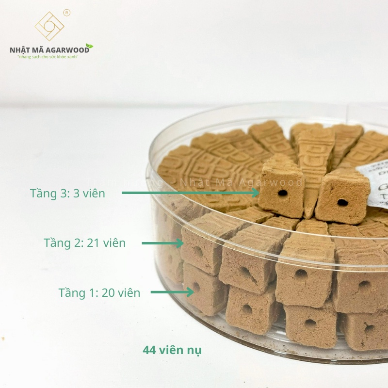 Combo 3 hộp nụ trầm hương, trầm hương xông nhà - hộp 70gram ~44 nụ - Nhật Mã Agarwood