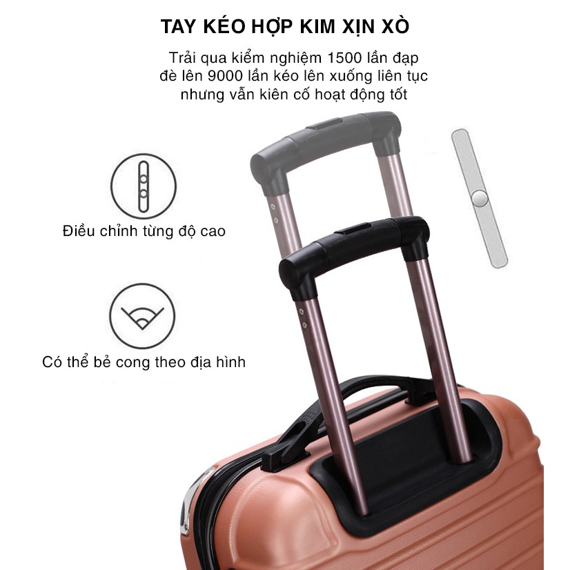 Vali kéo du lịch giá siêu rẻ - Vali nhập khẩu chính hãng size 20inch nhiều màu lựa chọn