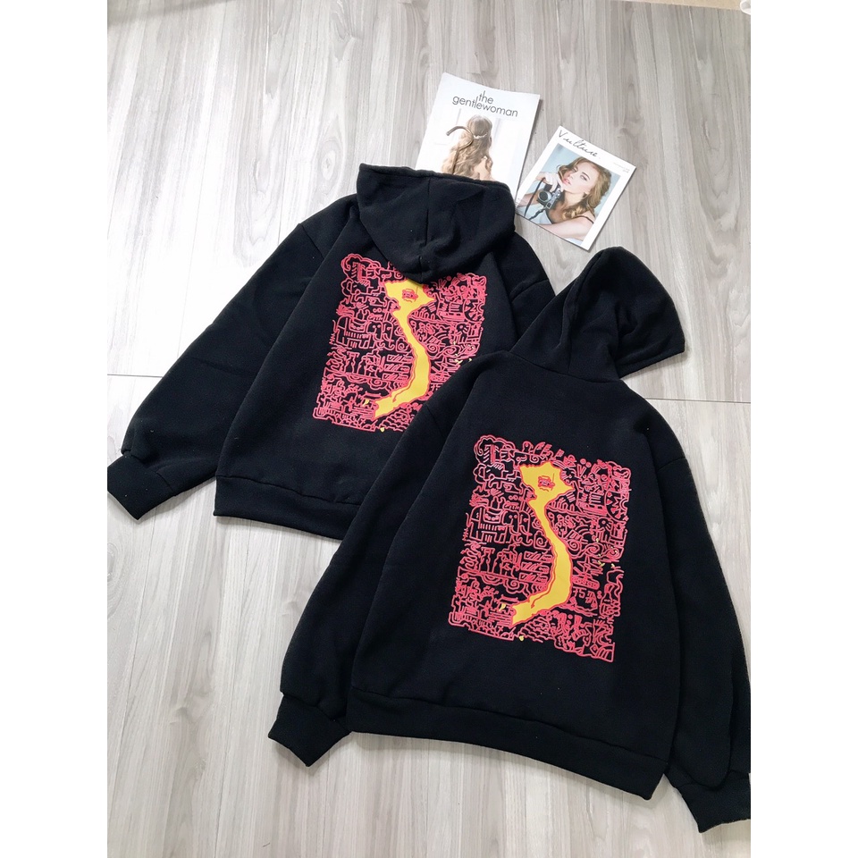 Áo Hoodie Mê Cung Sử Việt Hình in 5D to đẹp,Áo Nam Nữ Chất nỉ cotton  Fom áo to thụng  Siêu hót