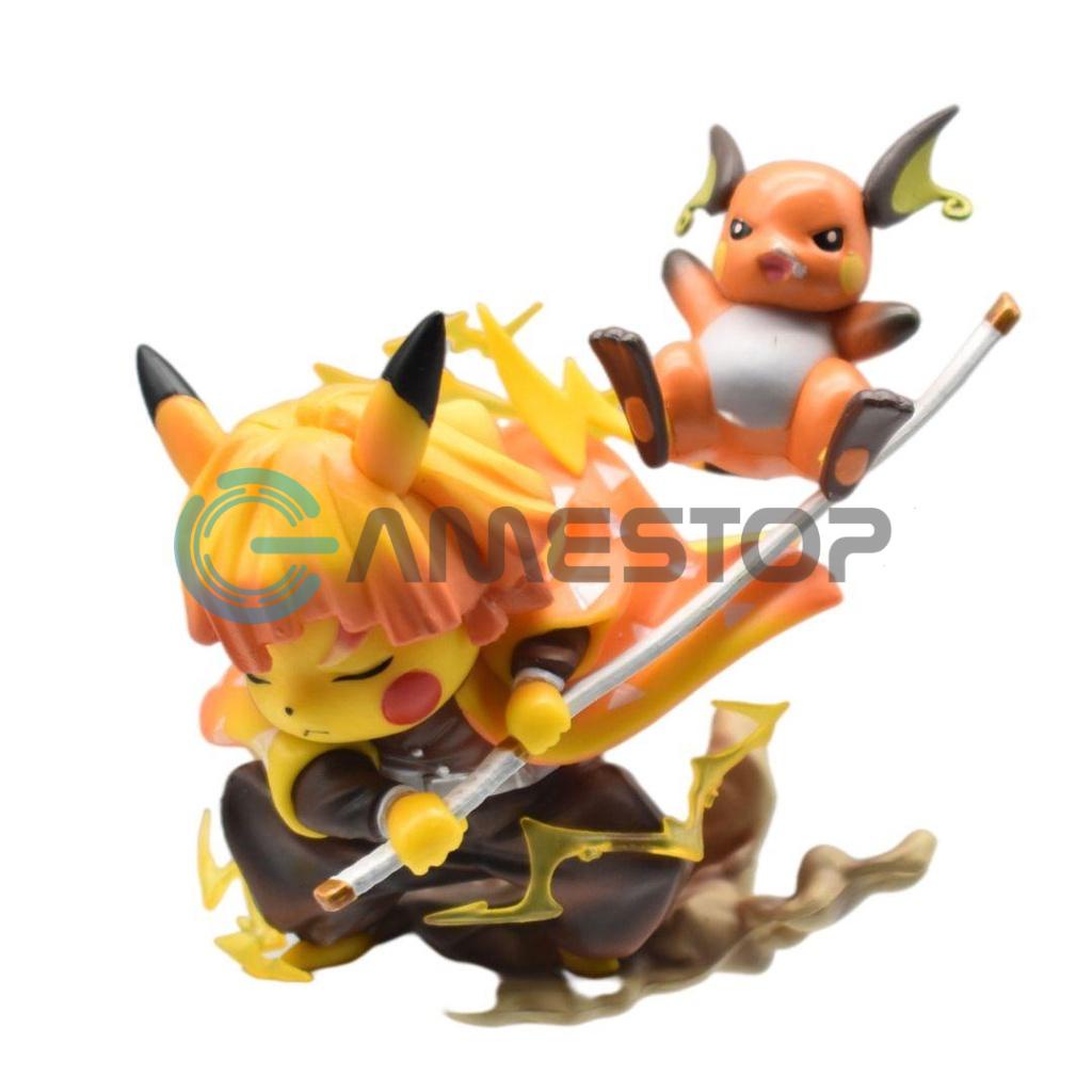Mô hình Zenitsu Pikachu Thunder Breathing 9cm Pokemon Cosplay Mô hình tĩnh Nhựa PVC ABS Chính hãng Mỹ PCM01