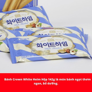 Bánh CROWN WHITE HEIM Hàn Quốc hộp 142gr