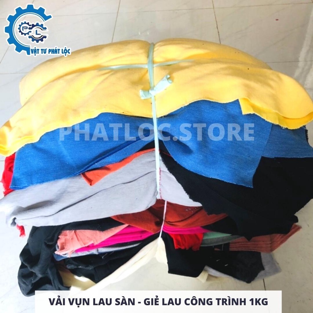 Vải vụn lau sàn - Giẻ lau công trình, máy móc