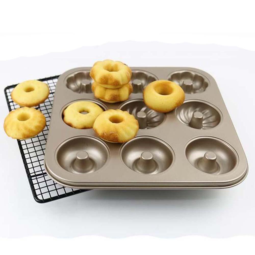 AUGUSTINA Khuôn Làm Bánh Donut Bằng Thép Carbon Chống Dính An Toàn