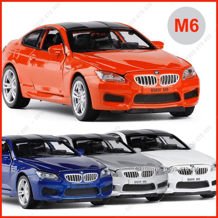 Xe Mô Hình Kim Loại Siêu Xe Bmw M6 Tỉ Lệ 1:32 - 9637