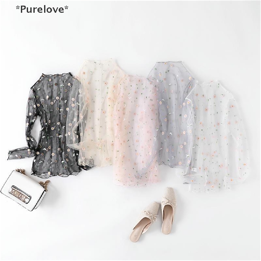 Áo Lưới Xuyên Thấu Tay Dài Cổ Lọ Thời Trang Dành Cho Nữ