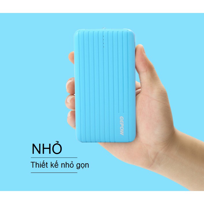 [NHẬP MÃ ELSAPSAN30 GIẢM 30K] SẠC DỰ PHÒNG GEPOW 8000mAh - GIẢM GIÁ 28%