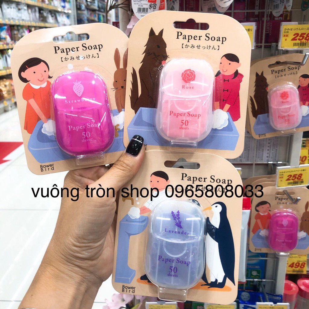 Giấy rửa tay xà phòng mini