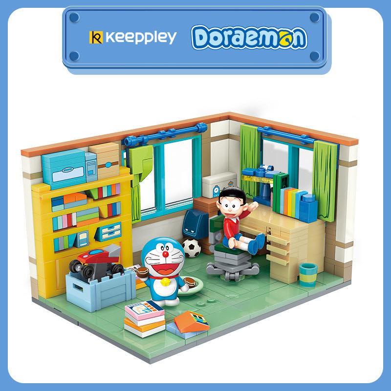 Mô Hình Trang Trí Hình Doraemon Lắp Ráp Dễ Thương