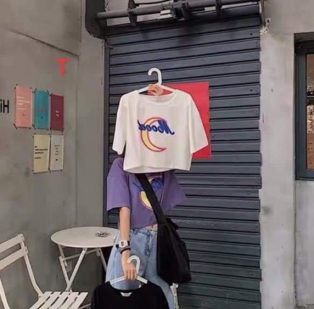 Áo croptop Mood mặt trắng DTR0220