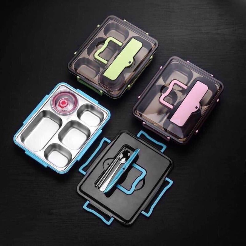 Hộp cơm văn phòng inox 5 ngăn kiểu Nhật