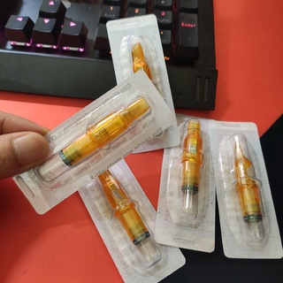 Vỉ 5 kim xăm Pen 15M1 ngang tô màu ngòi vàng Dragonfly