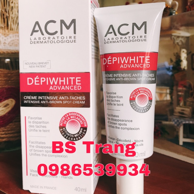 [Mã 44FMCGSALE1 giảm 10% đơn 250K] Kem giảm nám tàn nhang da không đều màu Depiwhite Advanced - ACM 40ml