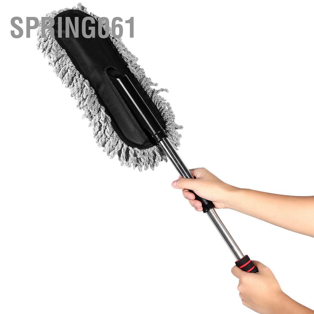 Spring061 Bàn chải làm sạch ô tô ZTB cửa sổ Duster có thể mở rộng thu vào Sáp bụi rửa được Kéo