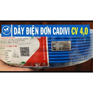 1 mét dây điện đơn Cadivi CV1.5, CV2.5, CV4 - Giao màu ngẫu nhiên