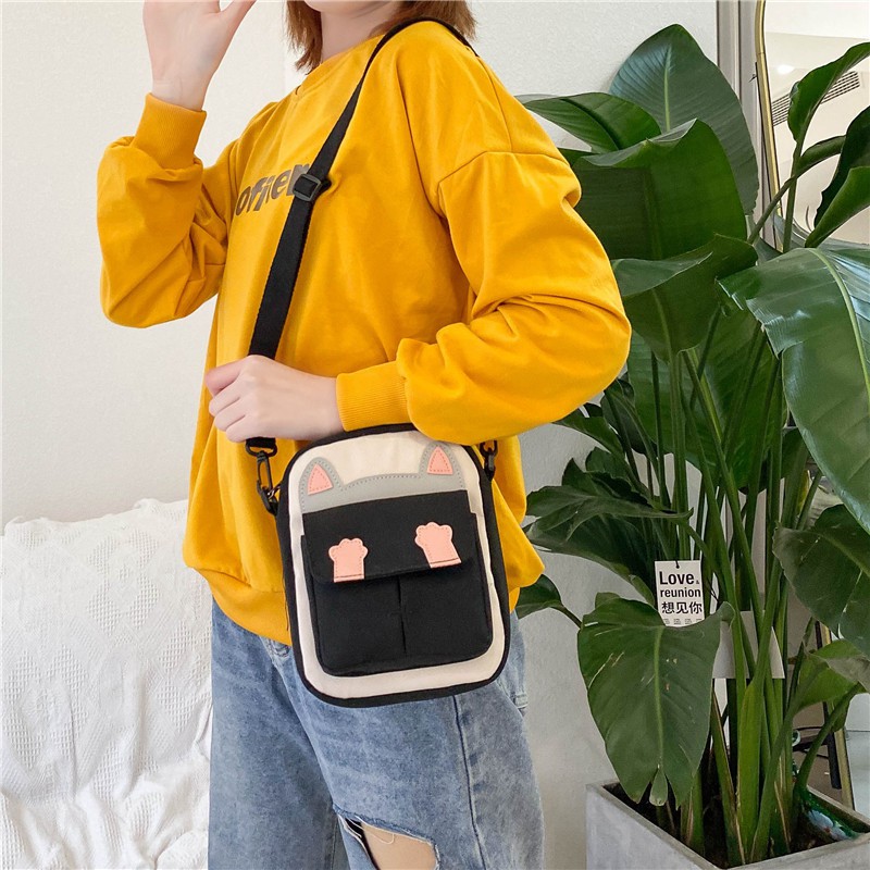 [TSP49]Túi đeo chéo nữ in canvas phong cách Hàn Quốc[SIÊU SALE][SIÊU XINH], túi xách nữ sinh viên học sinh cực cute