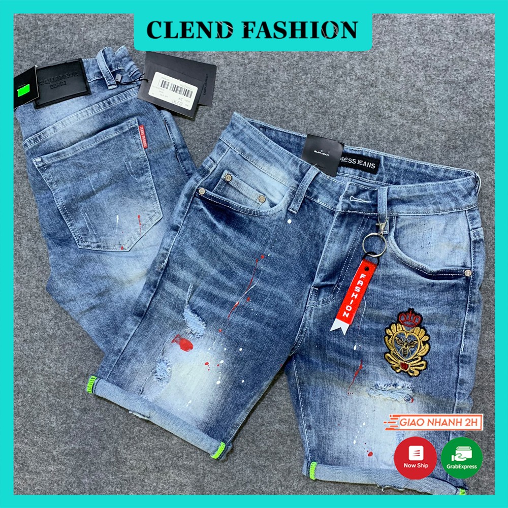 Quần Short , Quần Sọt Jean Nam Clend Fashion Chất Liệu Demin Co giãn Thoáng Mát Thời Trang Cao Cấp QE29